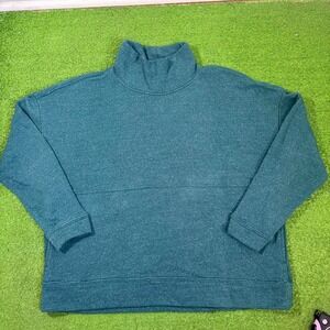 Merrell Mens XXL Green Pullover Sweatshirt Turtleneck Pockets